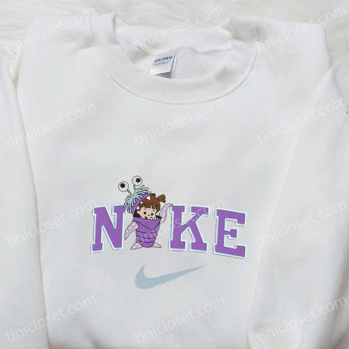 Boo x Nike Embroidered Shirt Disney Monsters Inc Hoodie – The Best Gift Idea for Disney Fans