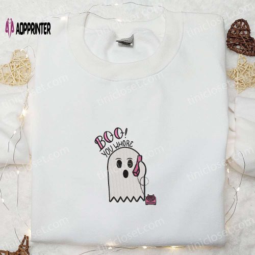 Spooktacular Boo You Horror Embroidered Shirt – Best Halloween Gift Ideas