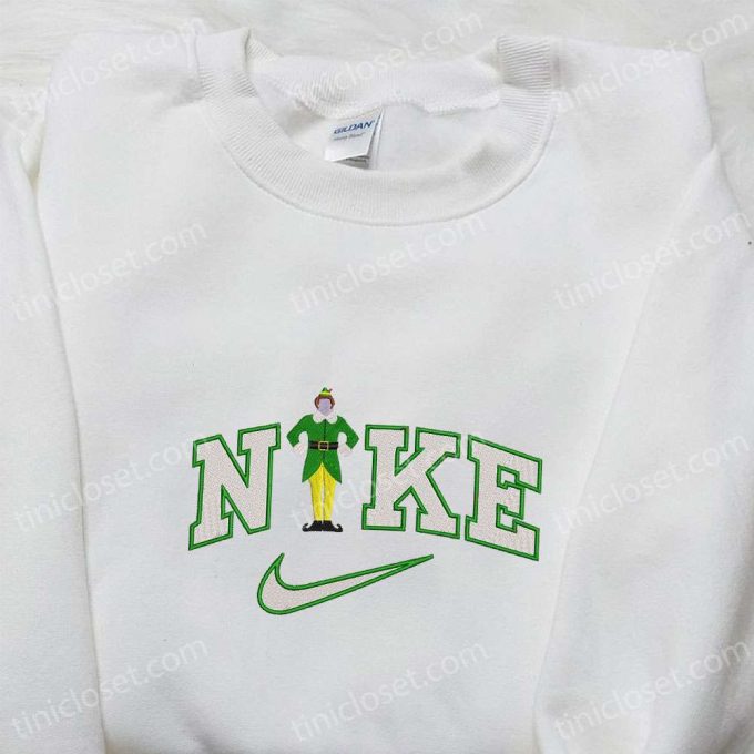 Buddy Elf x Nike Embroidered Shirt & Christmas Movie Hoodie: Perfect Family Gifts