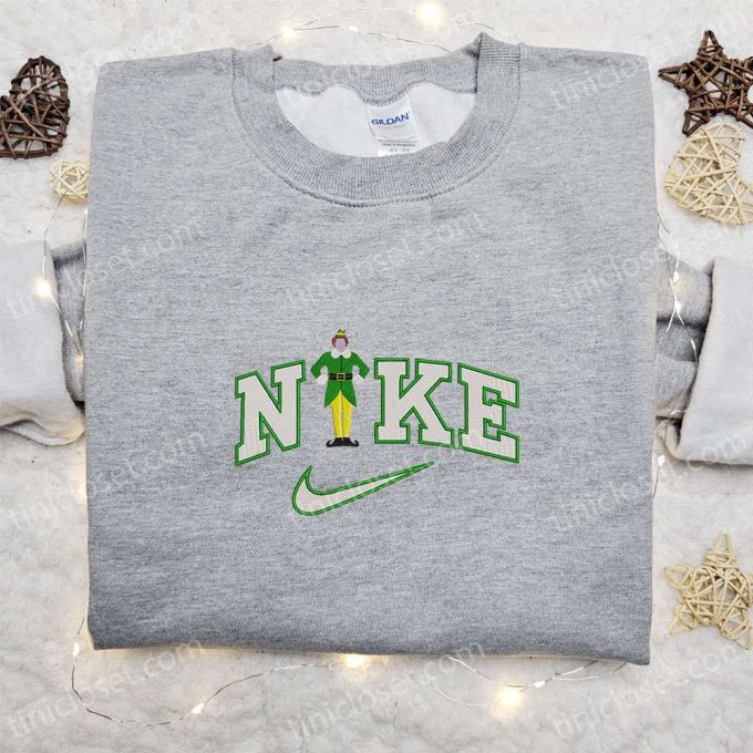 Buddy Elf x Nike Embroidered Shirt & Christmas Movie Hoodie: Perfect Family Gifts