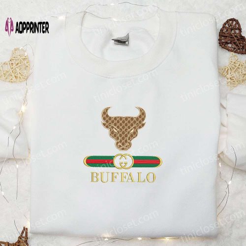 Buffalo Bulls x Gucci Embroidered Shirt & Hoodie: Perfect NCAA Sports Gift