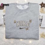 Custom Butterfly x Nike Animal Embroidered Shirt: Best Birthday Gift Idea