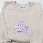 Stylish Butterfly x Nike Embroidered Shirt & Animal Hoodie: Perfect Gift Ideas