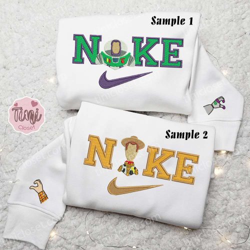 Buzz Lightyear & Woody x Nike Couple Shirt Disney Toys Story Hoodie Valentine’s Day Sweatshirt