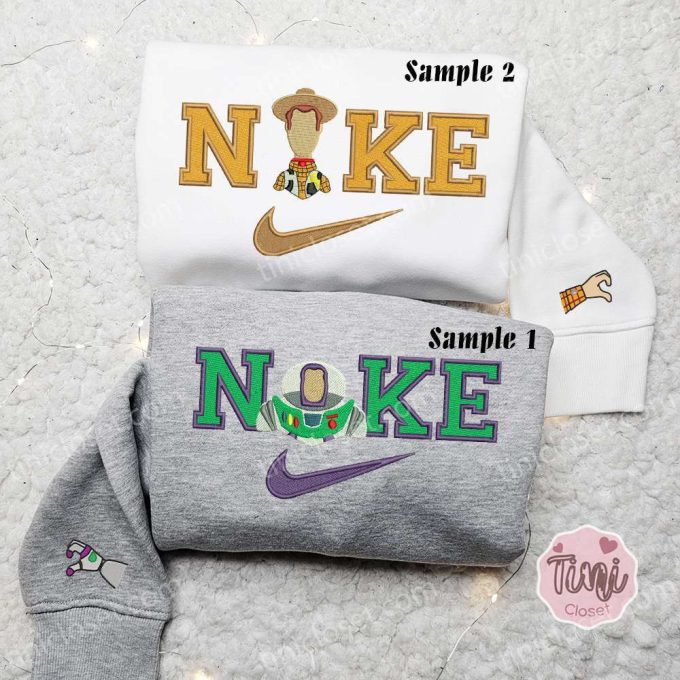 Buzz Lightyear & Woody x Nike Couple Shirt Disney Toys Story Hoodie Valentine’s Day Sweatshirt