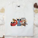 Cars Dad Embroidered Shirt & Disney Characters Hoodie: Ultimate Father s Day Gift Idea