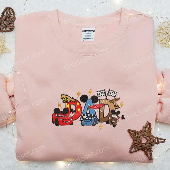 Cars Dad Embroidered Shirt & Disney Characters Hoodie: Ultimate Father s Day Gift Idea