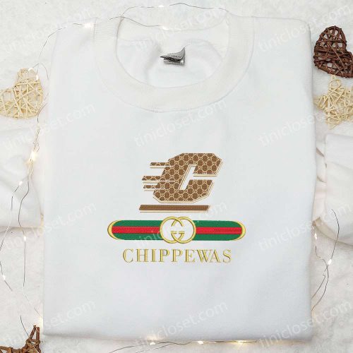 Central Michigan Chippewas x Gucci Embroidered Shirt & Hoodie: Best NCAA Sports Gift Idea