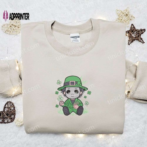 Chibi Michael Myers Shamrock Shirt & Hoodie: Best Saint Patrick’s Day Gift Ideas