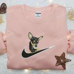 Chihuahua x Nike Swoosh Embroidered Shirt – Animal & Custom Nike Design