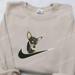 Chihuahua x Nike Swoosh Embroidered Shirt – Animal & Custom Nike Design