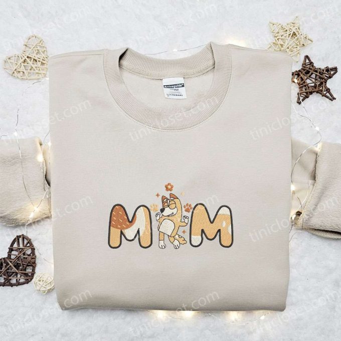 Chilli Heeler Mom Shirt & Bluey Cartoon Hoodie: Perfect Mother s Day Gift Idea