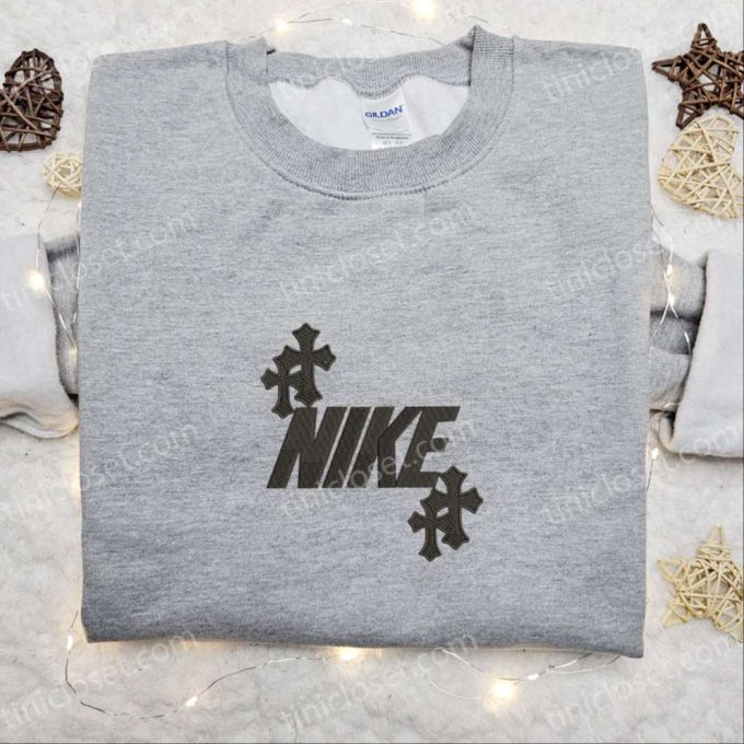 Christian Cross x Nike Embroidered Shirt & Hoodie: Perfect Thanksgiving & Christmas Gift Ideas