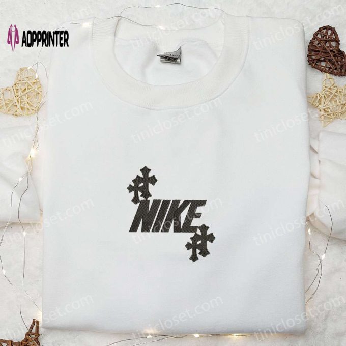 Christian Cross x Nike Embroidered Shirt & Hoodie: Perfect Thanksgiving & Christmas Gift Idea