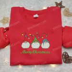 Cute Christmas Gnomes Embroidered Hoodie & T-Shirt: Best Gift Ideas for Kids