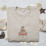 Christmas Tree Embroidered Sweatshirt & T-Shirt: Best Gift Ideas for Family