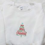 Christmas Tree Embroidered Sweatshirt & T-Shirt: Best Gift Ideas for Family