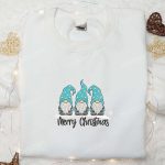 Christmas Winter Gnomes Embroidered Sweatshirt – Best Gift Idea for the Holidays