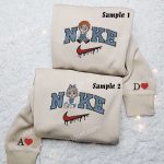 Chucky and Tiffany Embroidered Couples Shirts: Spooky and Stylish Matching Outfits