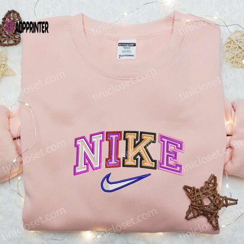 Colorful Cute Bunny x Nike Swoosh Shirt & Hoodie: Best Family Gifts