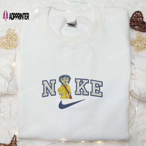 Coraline x Nike Embroidered Shirt & Cartoon Hoodie: Best Family Gift Ideas