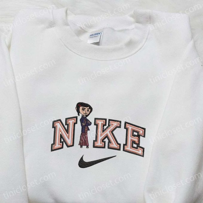 Coraline x Nike Embroidered Shirt & Cartoon Hoodie: Perfect Family Gifts