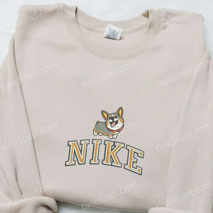 Corgi x Nike Embroidered Shirt & Animal Hoodie: Best Family Gifts