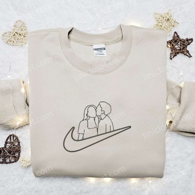 Nike Inspired Couple Kissing Shirt & Hoodie: Unique Valentine Gift Ideas