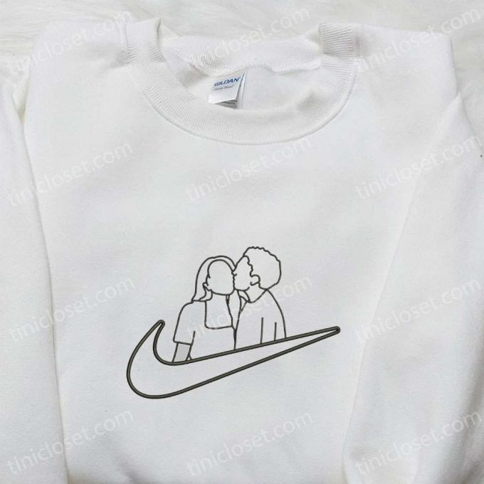 Nike Inspired Couple Kissing Shirt & Hoodie: Unique Valentine Gift Ideas