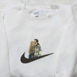 Nike Swoosh Embroidered Shirt Valentine Hoodie & Inspired T-Shirt for Couples