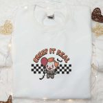 Spooky Creep It Real Pennywise Embroidered Shirt & Sweatshirt – Best Family Gift Ideas