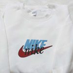 Personalized Nike Shirt: Embroidered Nike Inspired Sweatshirt Perfect Family Gift