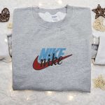 Personalized Nike Shirt: Embroidered Nike Inspired Sweatshirt Perfect Family Gift