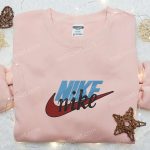 Personalized Nike Shirt: Embroidered Nike Inspired Sweatshirt Perfect Family Gift