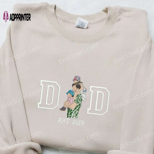 Dad and Daughter Father s Day Embroidered Shirt – Perfect Gift for Dad Celebrate Father s Day in Style!