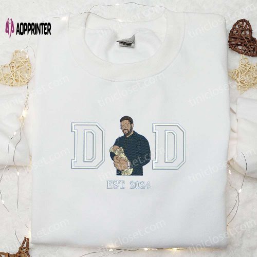 Dad Est 2024 Embroidered Shirt: Perfect Father’s Day Gift