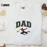 Superhero Dad Spider-Man Father’s Day Shirt: Embroidered Gift for Your Daughter