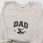 Superhero Dad Spider-Man Father’s Day Shirt: Embroidered Gift for Your Daughter