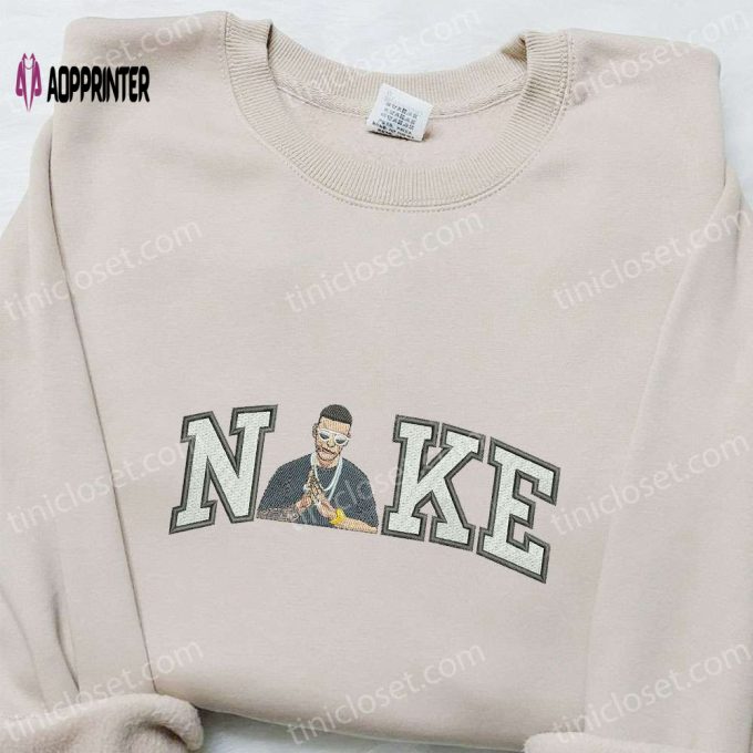 Daddy Yakee x Nike Embroidered Sweatshirt: Celebrity Shirt Custom T-shirt