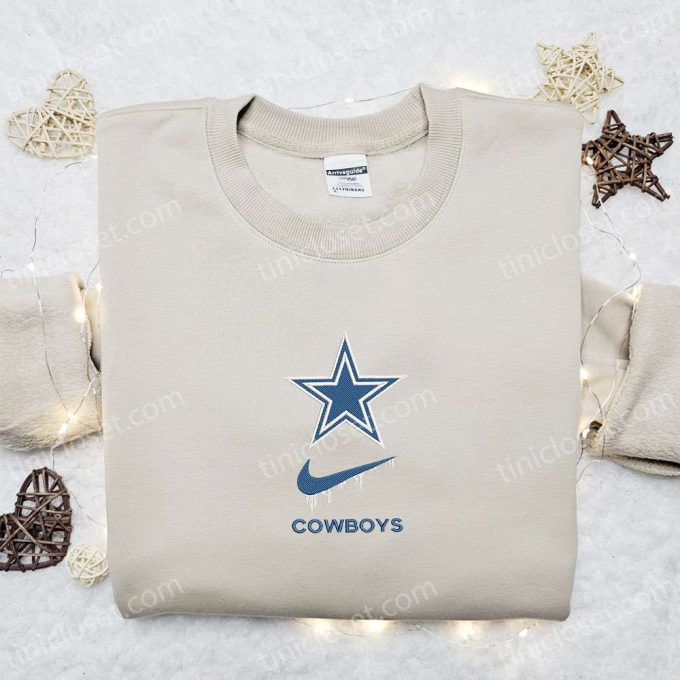 NFL Dallas Cowboys x Nike Swoosh Drip Shirt & Hoodie: Best Gift Idea for Sports Fans