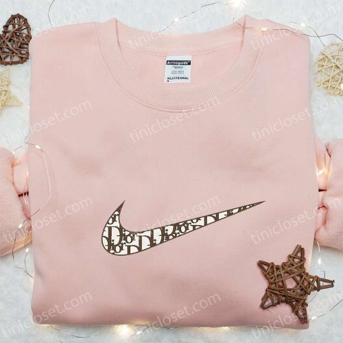 Dior x Swoosh Embroidered Sweatshirt – Custom Shirt Perfect Family Gift