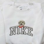 Stylish Dog On Top x Nike Embroidered Shirt: Animal & Custom Nike Design