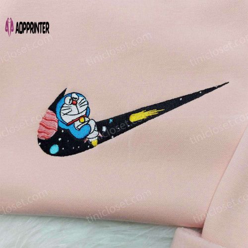 Doraemon Nike Embroidered Shirt & Anime Hoodie: Cute Anime Gift for Friends