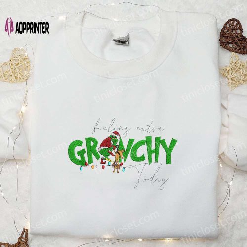 Blue Merry Christmas Shirt & Hoodie: Embroidered Gnomes – Perfect Family Gifts