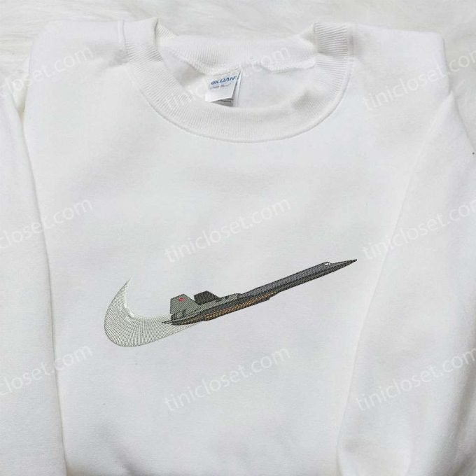 Nike Inspired Fighter Aircraft Embroidered Shirt: Best Family Gift Ideas