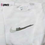 Nike Inspired Fighter Aircraft Embroidered Shirt: Best Family Gift Ideas