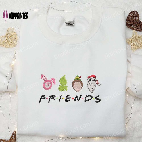 Friends Christmas Movie Characters Hoodie & T-Shirt: Best Gift Ideas for Friends