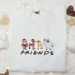 Friends Merry Christmas Rudolph Sweatshirt: Cartoon Embroidered Shirt Best Gift Ideas – 110 characters