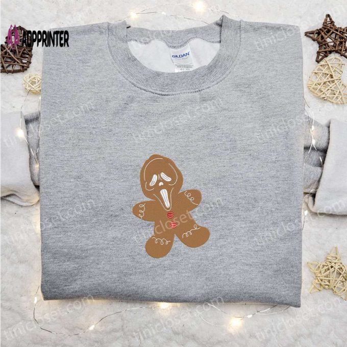 Spooky Season Apparel: Ghostface Gingerbread Shirt Halloween Hoodie Christmas Sweatshirt