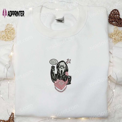 Spooky & Cute Ghost No You Hang Up Embroidered Sweatshirt: Best Halloween Gift Ideas